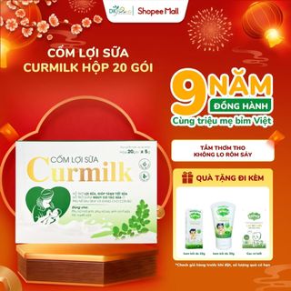  Cốm Lợi Sữa Curmilk Cho Mẹ Sau Sinh Tăng Chất Lượng Và Giảm Tắc Tia Sữa Hộp 10 Gói 20 Gói 5g DK Pharma 
