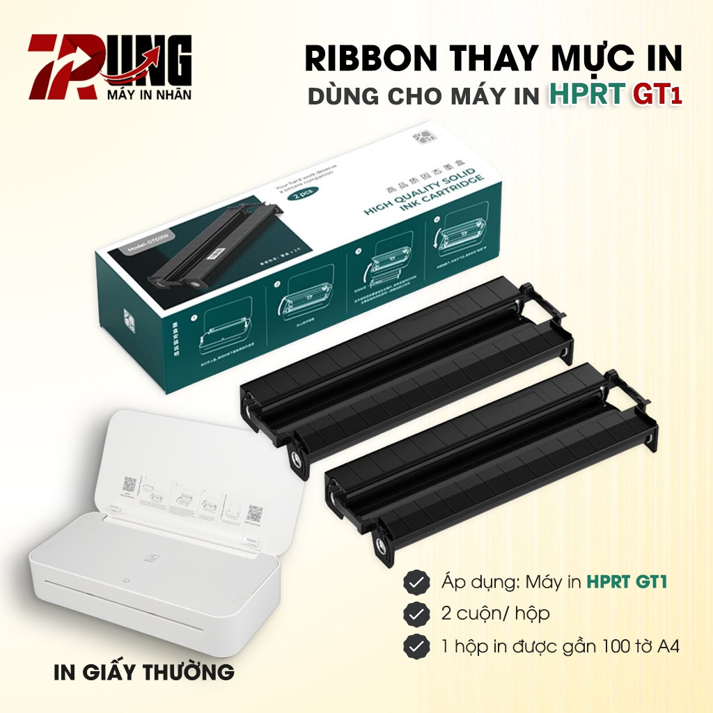 Hộp Ribbon Thay Thế Mực Dùng Cho Máy In HPRT GT1