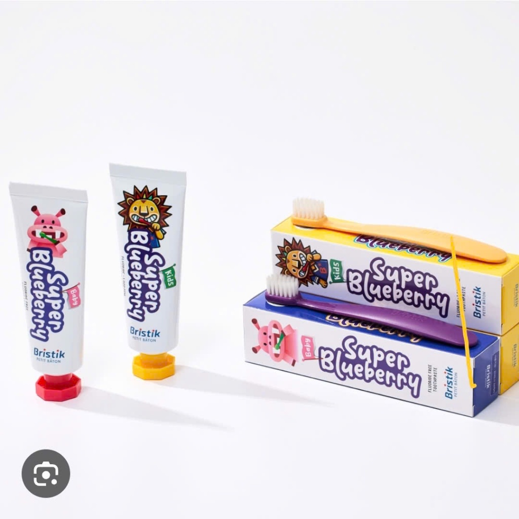 Kem đánh răng chính hãng Bristik Hàn Quốc cho bé tứ 1 Tuổi, chống sâu răng 50g