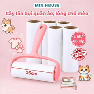 Cây Lăn Bụi Quần Áo 10cm - 16cm, Lăn Tóc Rụng, Ga Giường, Sofa, Lăn Lông Chó Mèo Có Lõi Lăn Thay Thế
