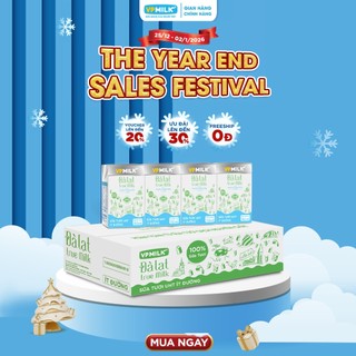   Thùg  Sữa Tươi Nguyên Chất UHT Đà Lạt True Milk ÍT ĐƯỜNG 110ml x 48 hộp 