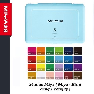 Màu Gouache Himi dạng thạch set 24