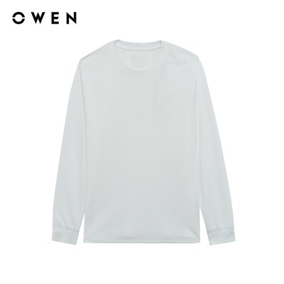 Owen - Áo T-shirt Regular Fit TSN255109D màu Trắng chất liệu Cafe Interlock