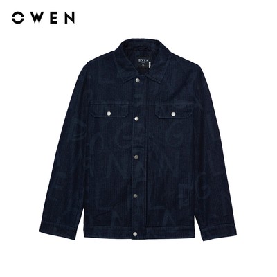 Owen - Áo khoác Regular Fit JK256077 màu Xanh chất liệu Polyester