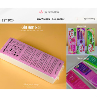  Giấy Wax lông chuyên dụng wax nóng lạnh kem tẩy lông cao cấp hương trái cây - GIA HAN Nail 