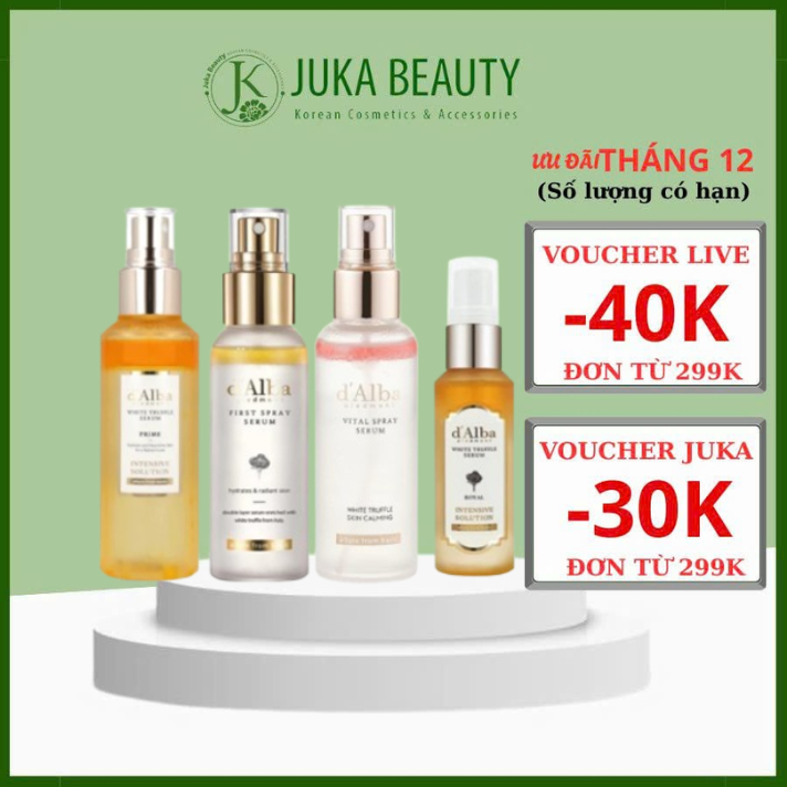 Xịt khoáng giúp căng bóng da d'Alba White Truffle Supreme Intensive / First Spray / Vital Spray Seru