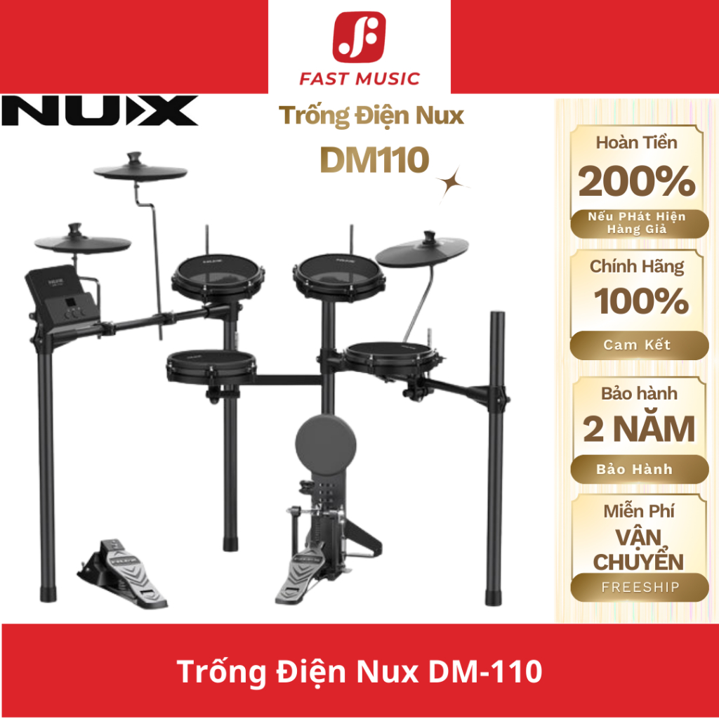 Trống Điện Nux DM110 Chính Hãng