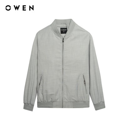 Owen - Áo khoác Regular Fit JK256091 màu Xám chất liệu Polyester