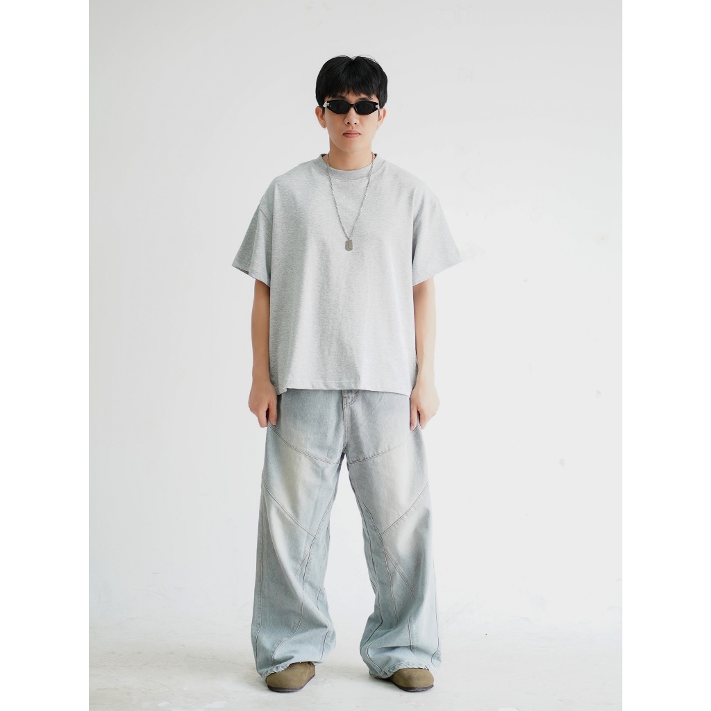 Áo Thun Trơn Local Brand VIBESTU , Áo Thun Boxy Form Rộng Unisex 250Gsm 100% Cotton | BigBuy360 - bigbuy360.vn