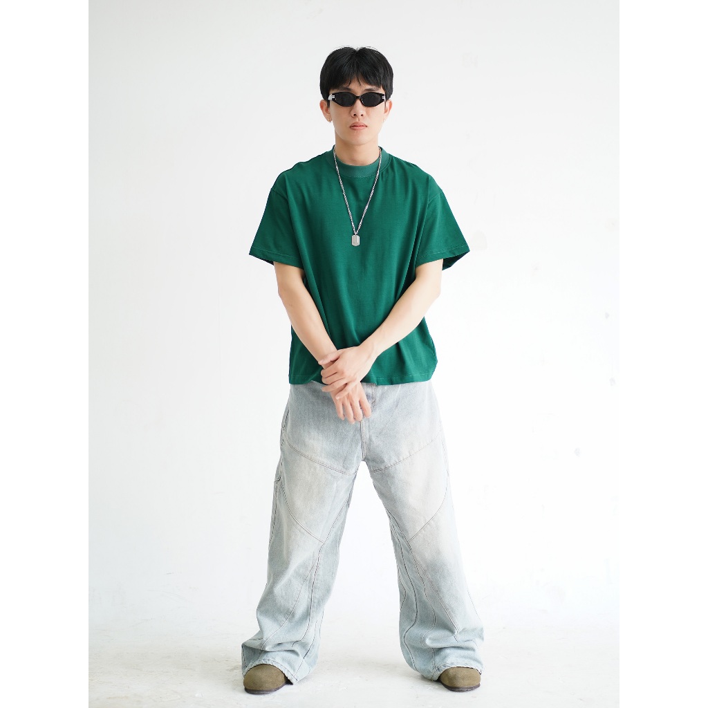 Áo Thun Trơn Local Brand VIBESTU , Áo Thun Boxy Form Rộng Unisex 250Gsm 100% Cotton | BigBuy360 - bigbuy360.vn