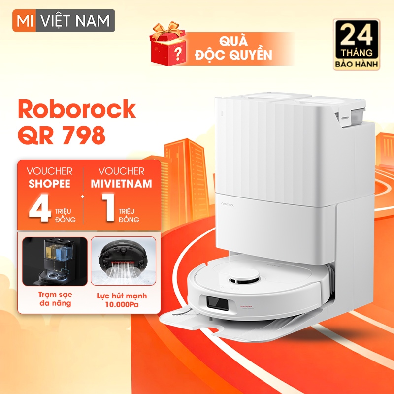 Robot hút bụi lau nhà Roborock QR 798 – Bản Quốc Tế