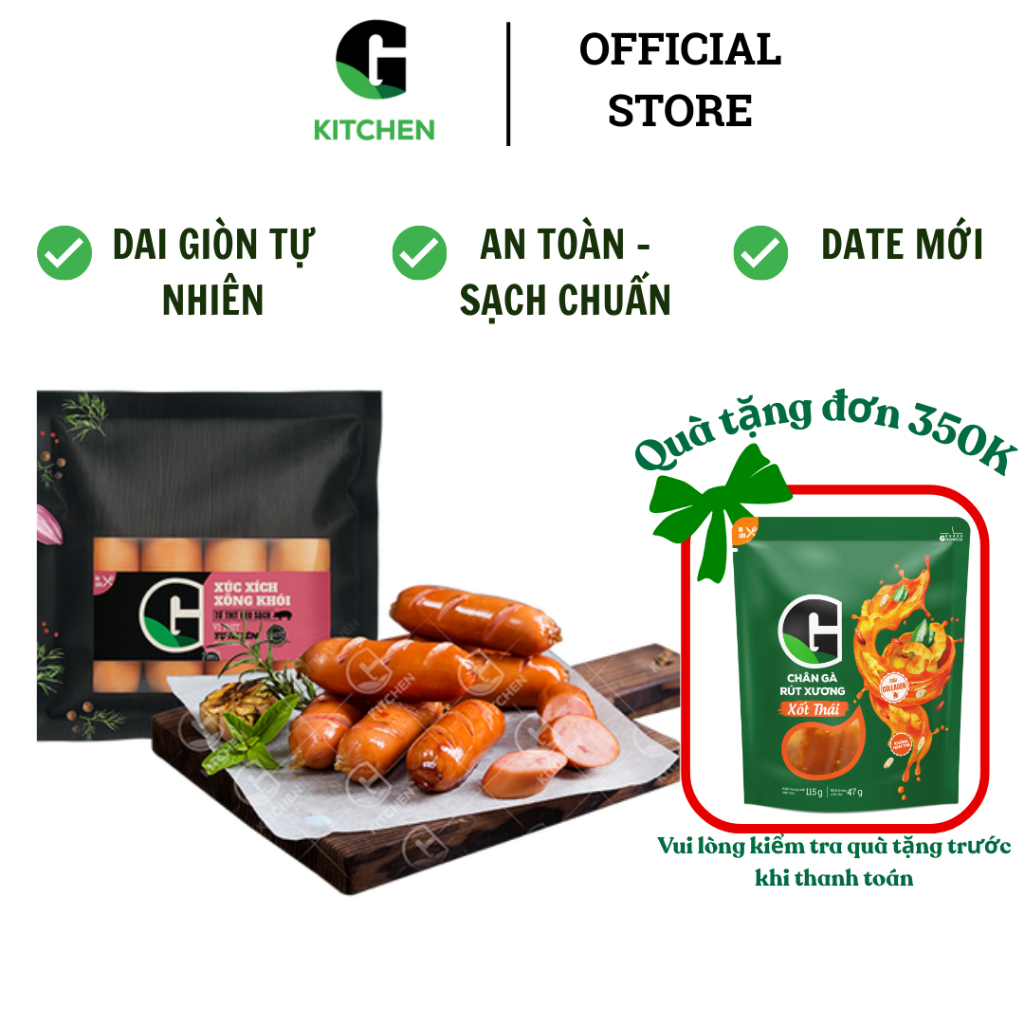 Xúc xích xông khói G Kitchen 200g [Giao nội thành TP.HCM]