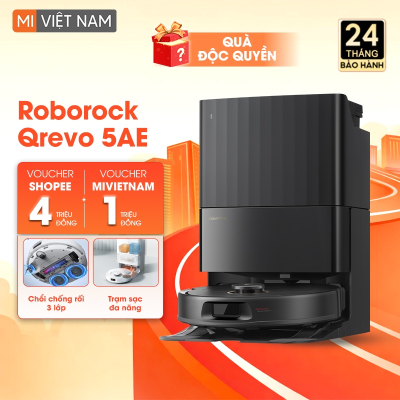 Robot hút bụi lau nhà Roborock Qrevo 5AE – Bản Quốc Tế