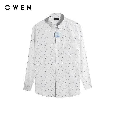 Owen - Áo sơ mi dài tay Regular Fit AR255034DT màu Xanh nhạt chất liệu Nano