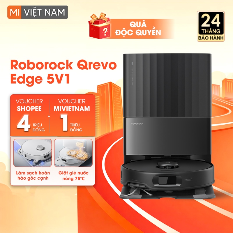 Robot hút bụi lau nhà Roborock Qrevo Edge 5V1 – Bản Quốc Tế
