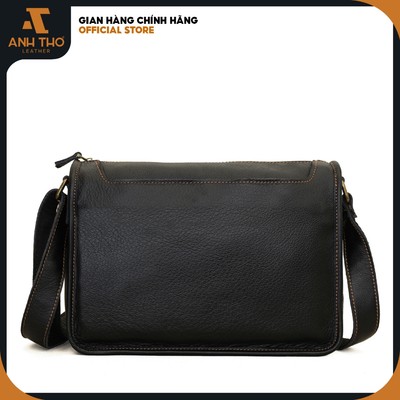 Túi da bò M2CB-12 kích thước 21x28cm da bò hạt tự nhiên mềm mại, đơn giản sang trọng, bảo hành 03 năm, Anh Tho Leather