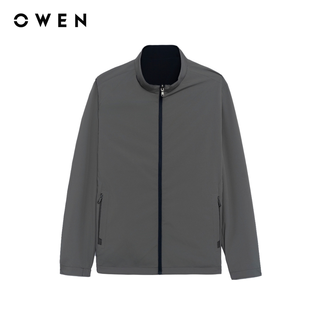 Owen - Áo khoác Regular Fit JK256171 màu Xanh tím than chất liệu Polyester