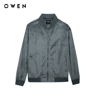 Owen - Áo khoác Regular Fit JK256178 màu Xám đậm chất liệu Polyester