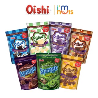 Combo 5 Gói Snack Nhân Kem Pillows Và Sponge Oishi Đủ Vị Túi Zip