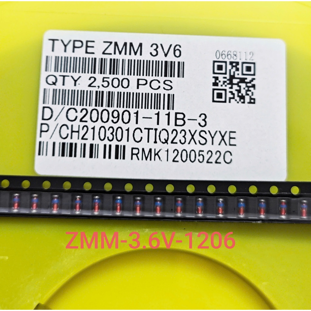 (Combo 10 con) Diode Zener ZMM3V6 SMD 1206 LL34 hình trụ ống thuỷ tinh Diode Zener 3.6V 0.5A (Combo)