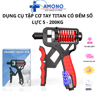  HỎA TỐC HCM -  Kìm Bóp Tay Titan 02 Nút Chỉnh Lực Trợ Lực 5 - 200kg - Mẫu Mới Kết Hợp Búa Kim Loại. AMONOSHOP 