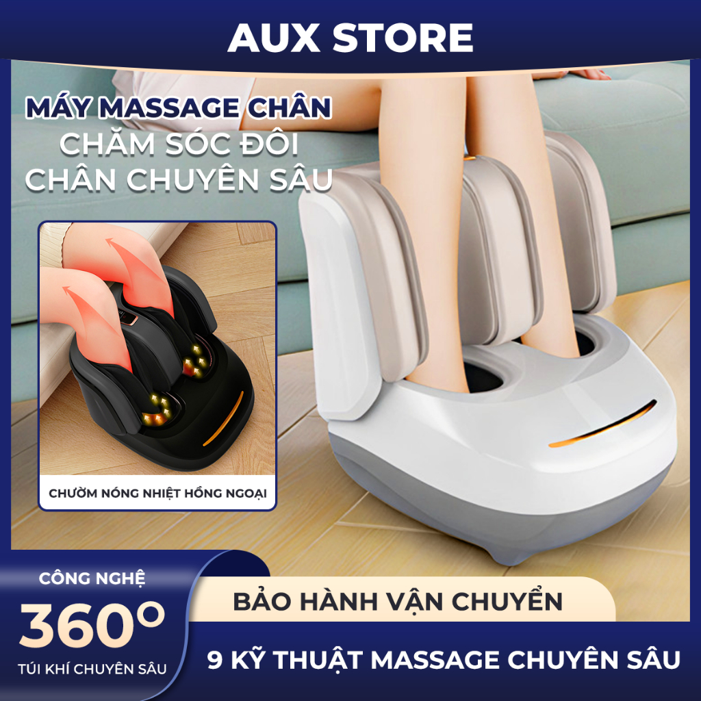 Máy massage chân Wegawa WN-01 360° xoa bóp bấm huyệt chuyên sâu, thư giãn