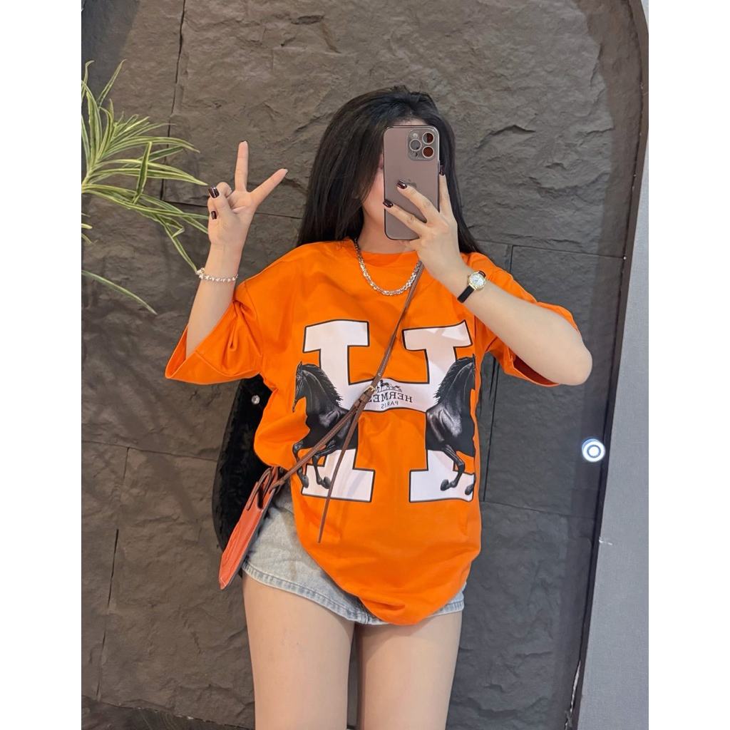 Áo thun tay lỡ form rộng chất cotton khô 3158 - H 2 ngựa | BigBuy360 - bigbuy360.vn