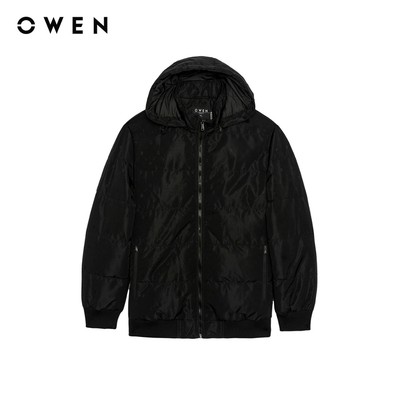 Owen - Áo khoác Regular Fit JK256088 màu Đen chất liệu Polyester