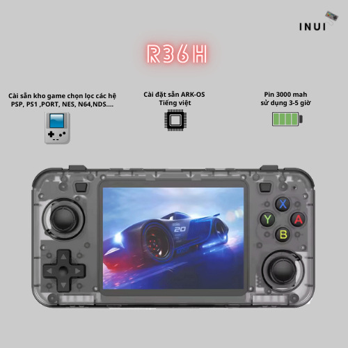 Máy Chơi Game Cầm Tay R36H, Giả lập các hệ NES, PS, GBA, NEO,GEO.....