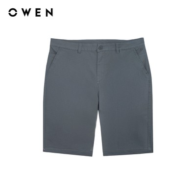 Owen - Quần short Slim Fit SK256146 màu Xám chất liệu CVC Spandex