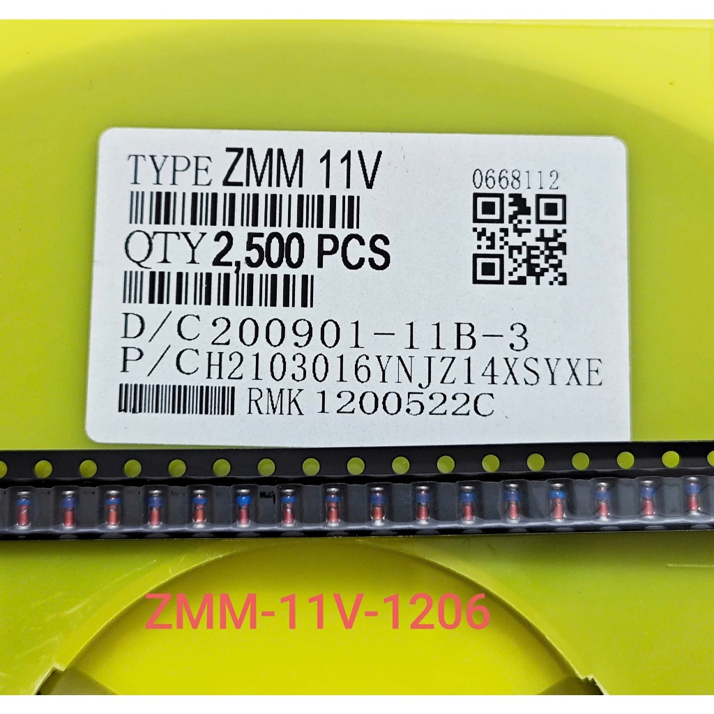 (Combo 10 con) Diode Zener ZMM11 SMD 1206 LL34 hình trụ ống thuỷ tinh Diode Zener 11V 0.5A (Combo)