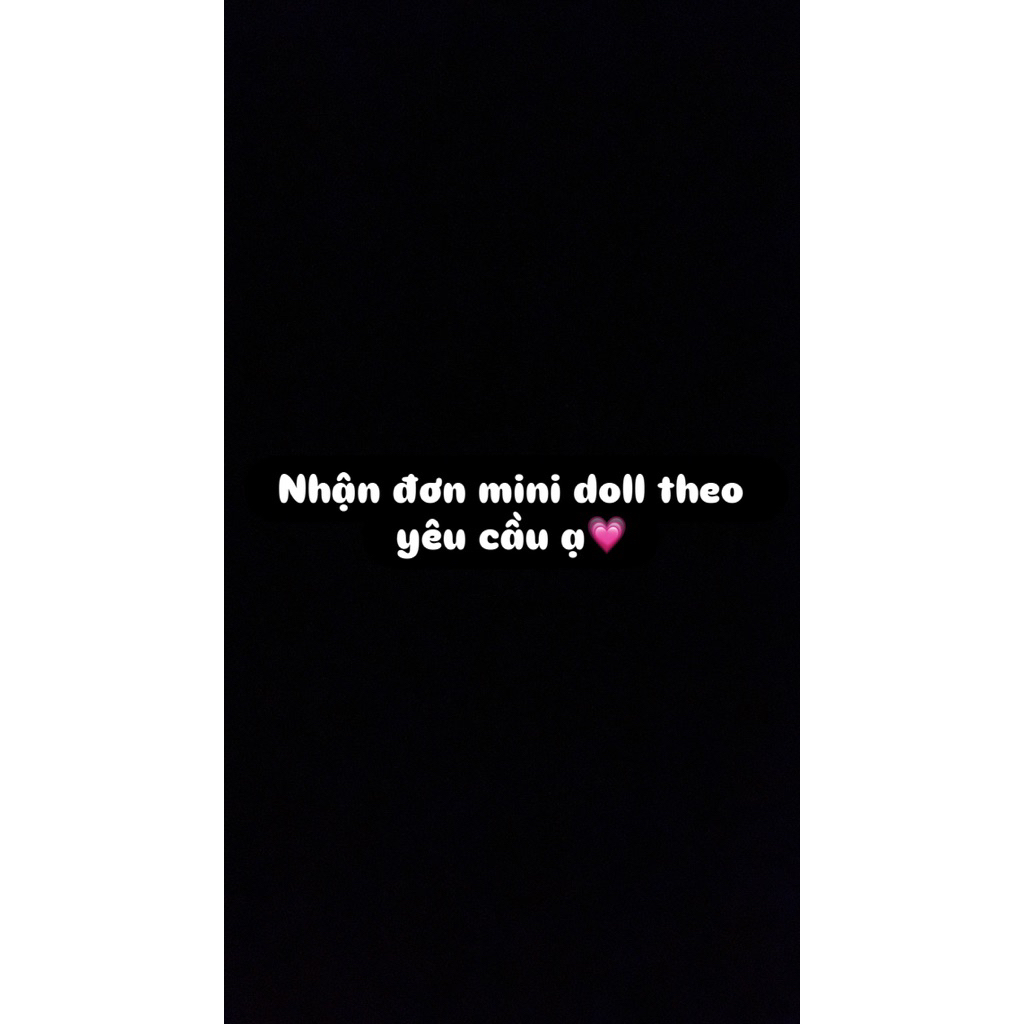 [handmade] móc khoá MINI DOLL theo yêu cầu