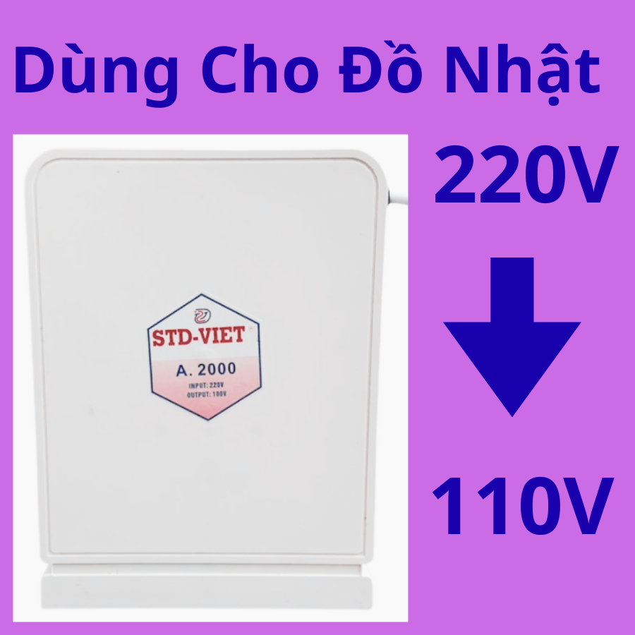 Đổi nguồn từ 220V sang 100V .Máy Biến Áp 220v sang 110V 100V cho thiết bị nội Địa Nhật
