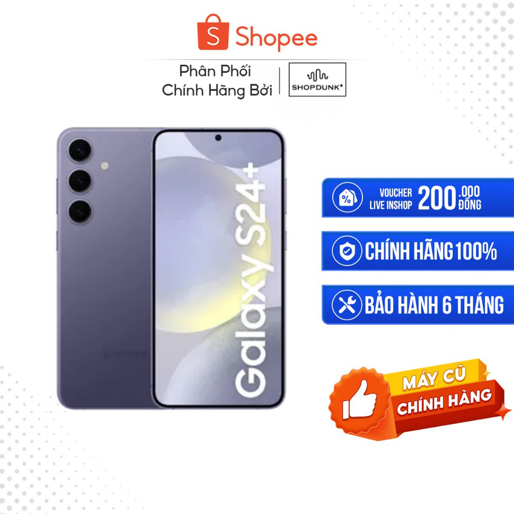 [Máy cũ] Samsung Galaxy S24 Plus, 12GB/256GB Full Hộp Đầy Đủ Phụ Kiện Zin