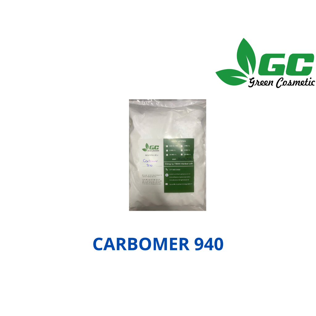 [HCM] Carbomer 940 - Chất tạo đặc serum, gel - nguyên liệu mỹ phẩm Greencosmetic 50g, 100g