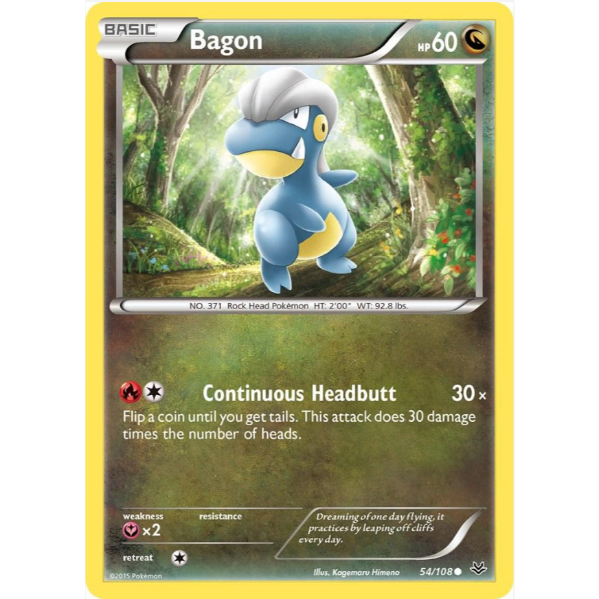 [Thẻ bài Pokemon TCG] Bagon - 54/108 - Common
