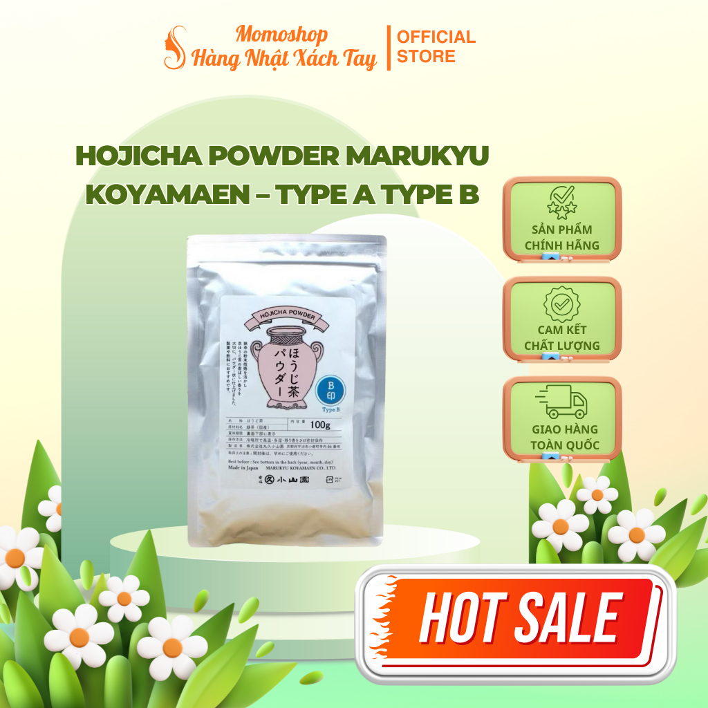 Hojicha Powder Marukyu Koyamaen – Type A Type B, Bột Trà Rang Nhật Bản Cao Cấp