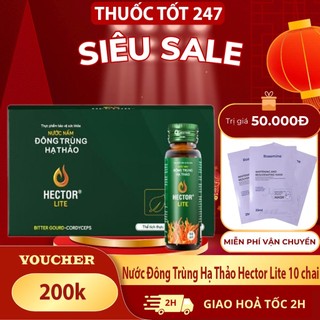 [💯Chính hãng] Nước Nấm Đông Trùng Hạ Thảo Hector Lite dành cho người bị tiểu đường THUOCTOT247