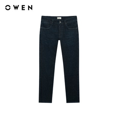 Owen - Quần jeans Regular Fit QJR258015 màu Xanh đậm chất liệu Cotton Spandex 99/1