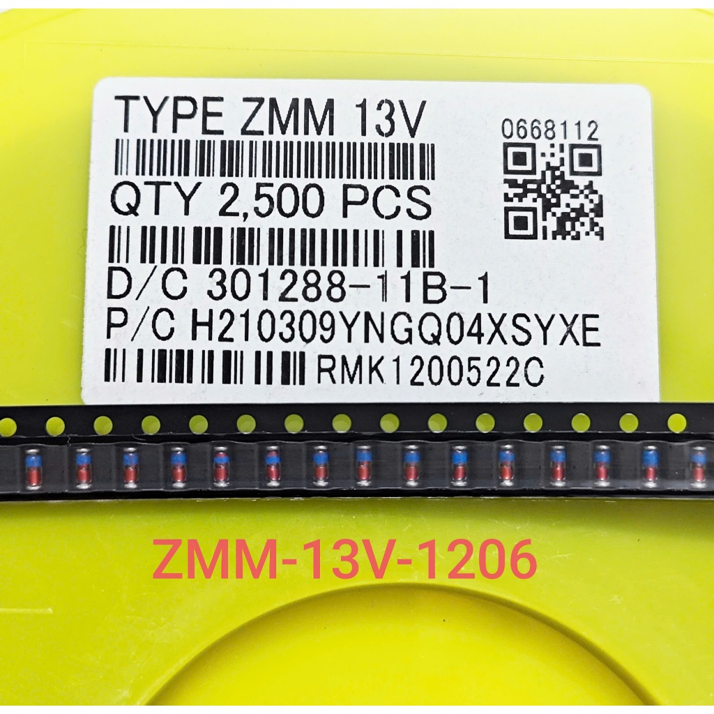 (Combo 10 con) Diode Zener ZMM13 SMD 1206 LL34 hình trụ ống thuỷ tinh Diode Zener 13V 0.5A (Combo)
