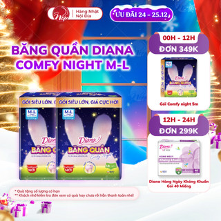  Băng quần Diana Comfy Night size M L 18 miếng_nepbeauty 