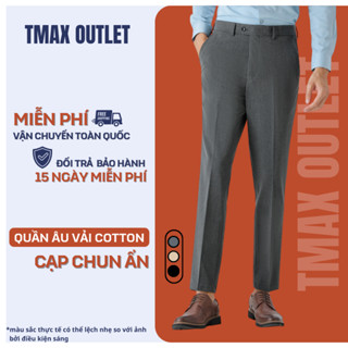  Quần Âu Nam Cạp Chun Ẩn 1HAND Chất Vải Cotton Cao Cấp Công Sở Co Dãn HẾT LO CHẬT BỤNG Chỉnh Cạp 