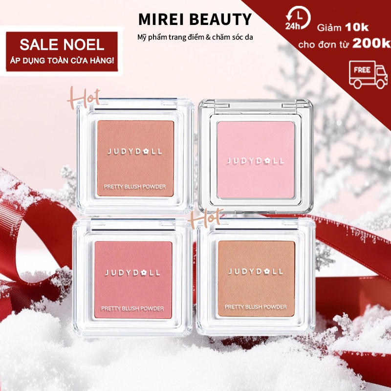 Phấn Má Hồng JUDYDOLL 2g – Mịn Lì, Lên Màu Chuẩn, Lâu Trôi – Tông Đơn Sắc Tự Nhiên