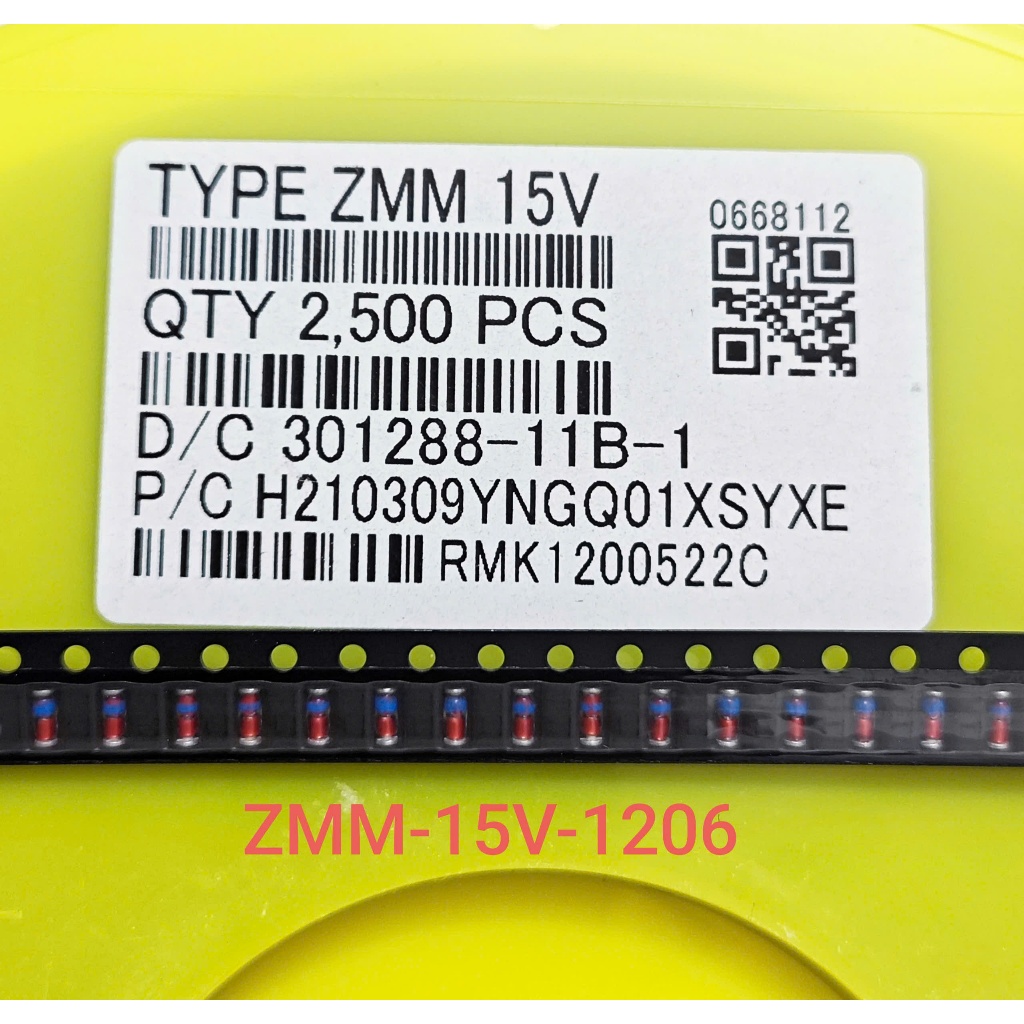 (Combo 10 con) Diode Zener ZMM15 SMD 1206 LL34 hình trụ ống thuỷ tinh Diode Zener 15V 0.5A (Combo)