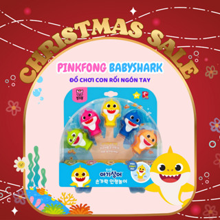  <Year End Sale> ĐỒ CHƠI CON RỐI NGÓN TAY GIA ĐÌNH CÁ MẬP PINKFONG BABYSHARK FINGER PUPPET PLAY HÀN QUỐC 