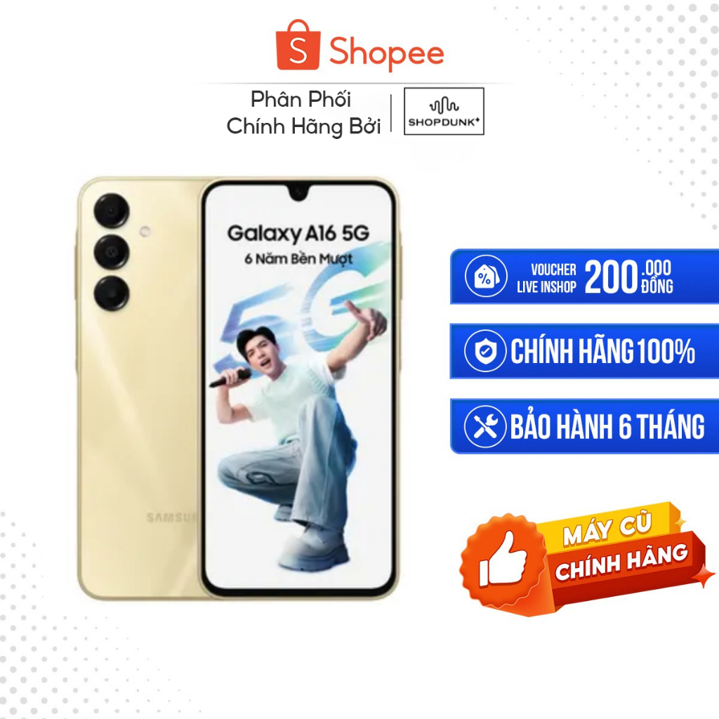 [Máy cũ] Samsung Galaxy A16 5G 8GB/128GB Full Hộp Đầy Đủ Phụ Kiện Zin