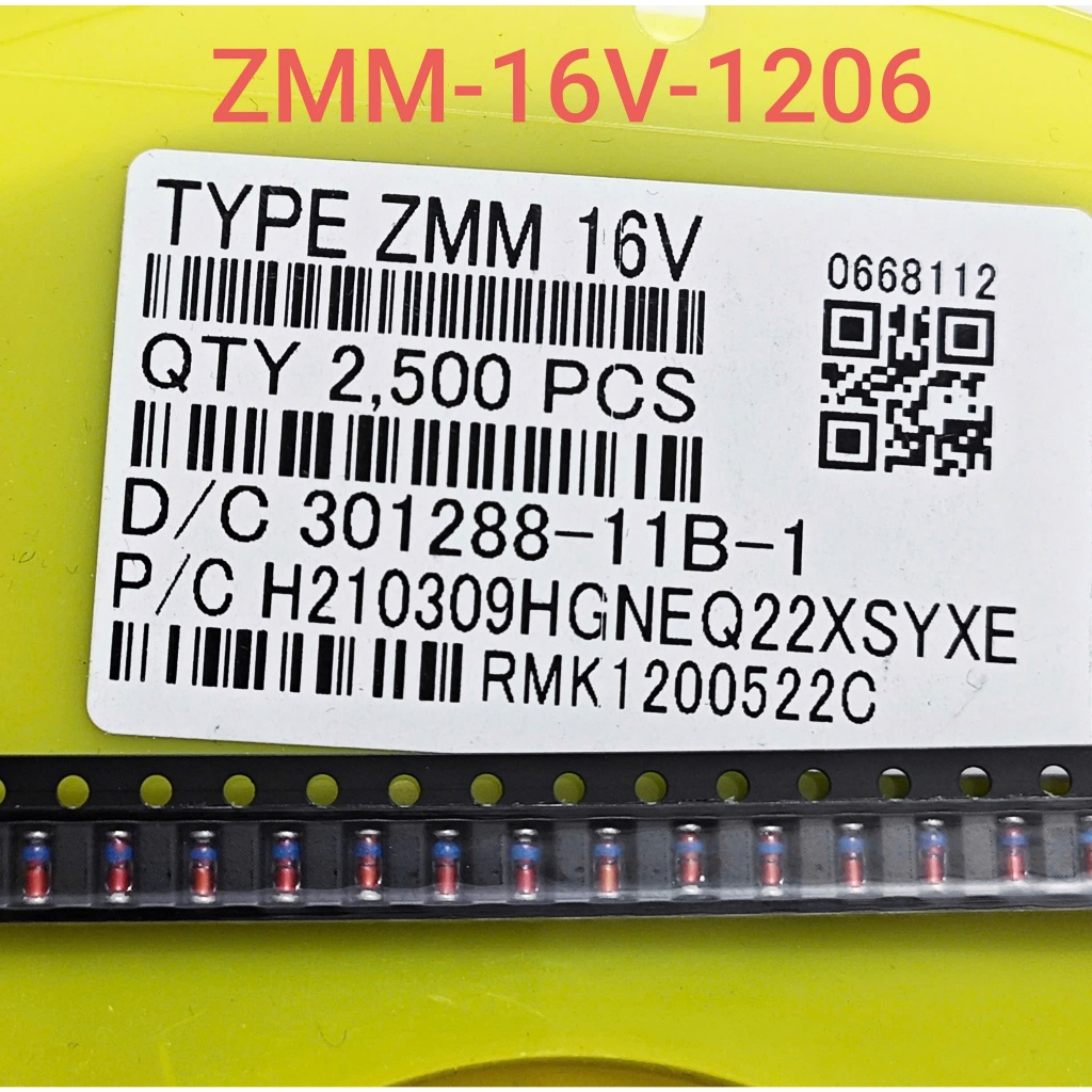 (Combo 10 con) Diode Zener ZMM16 SMD 1206 LL34 hình trụ ống thuỷ tinh Diode Zener 16V 0.5A (Combo)