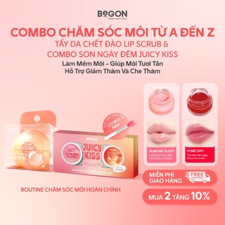 [A-Z] Combo Chăm Sóc Môi Từ A Đến Z, Hỗ Trợ Tẩy Da Chết, Dưỡng Ẩm, Cải Thiện Thâm & Hồng Môi | BeGON