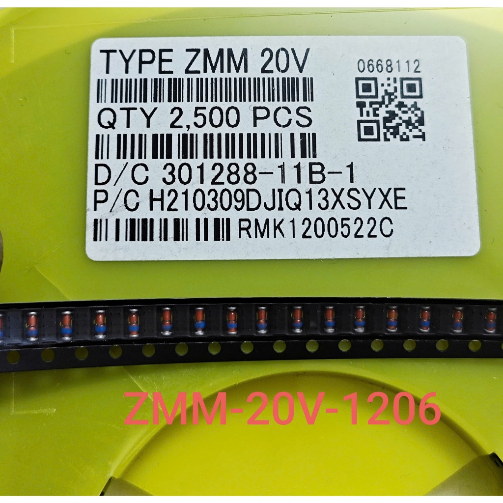 (Combo 20 con) Diode Zener ZMM20 SMD 1206 LL34 hình trụ ống thuỷ tinh Diode Zener 20V 0.5A (Combo)