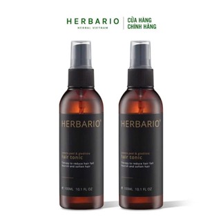  Combo 2 chai nước xịt dưỡng tóc tinh dầu vỏ bưởi và bồ kết Herbario 100ml 